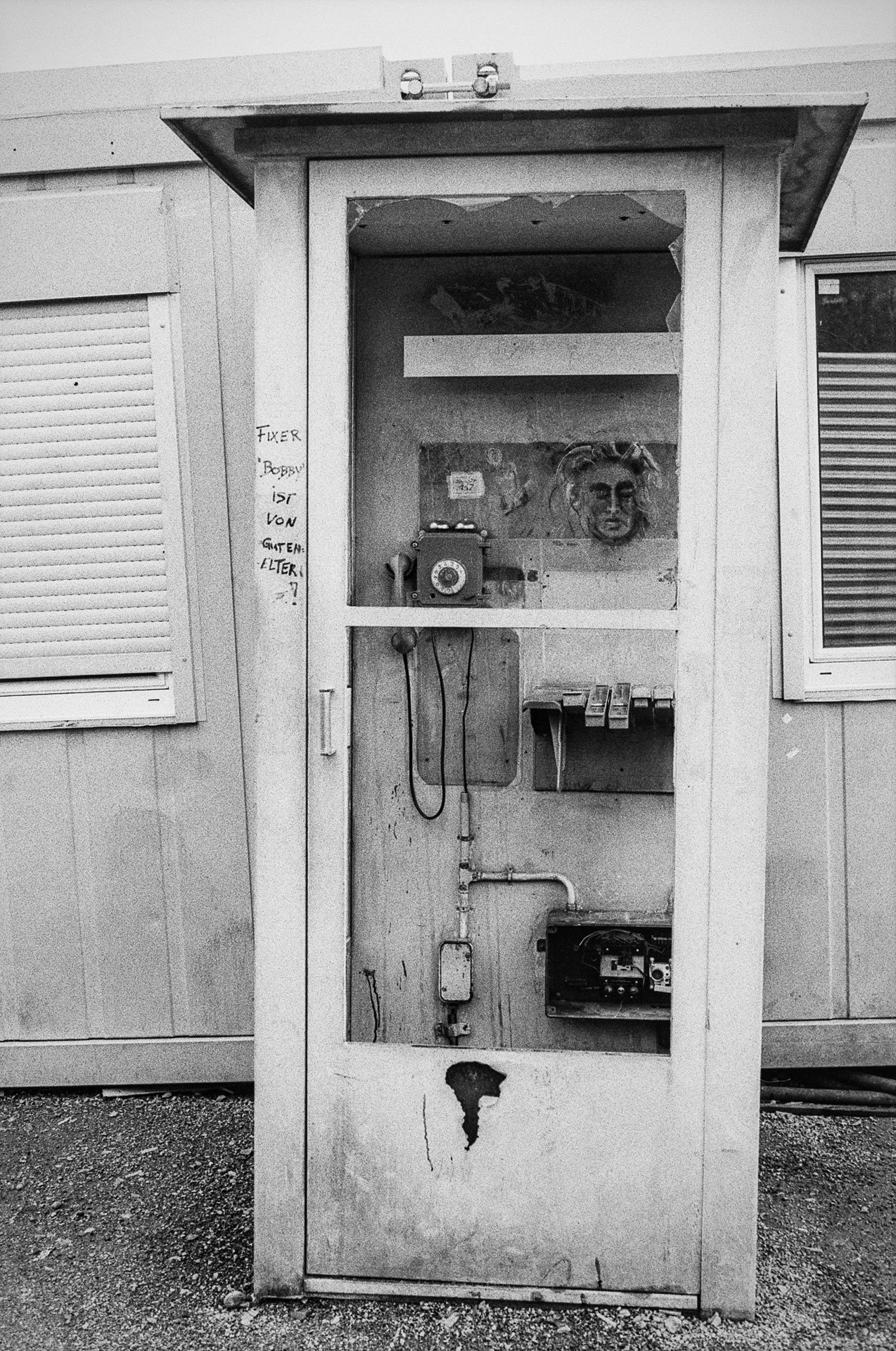 Telefonkabine auf dem Schellenackder